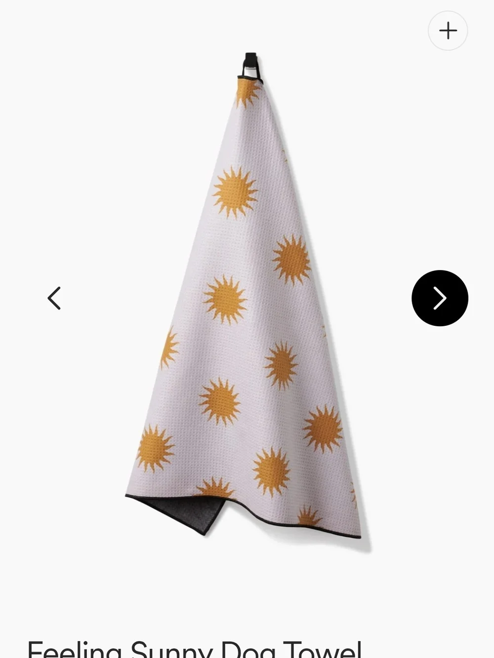 Feeling Sunny, Geometry Dog Towel